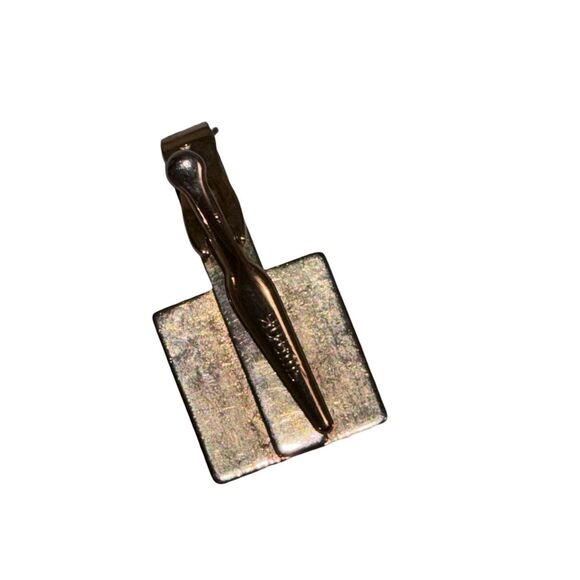 MCM Swank Tribal Face Suit Cuff Links & Tie Clip Vintage Set - Picture 5 of 8